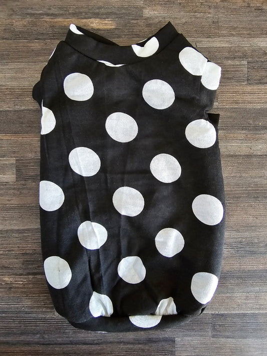 Large White Polka Dot Vest