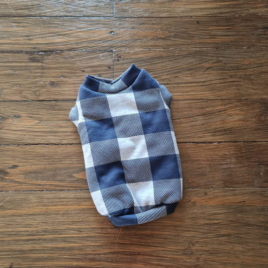 Blue Check Vest
