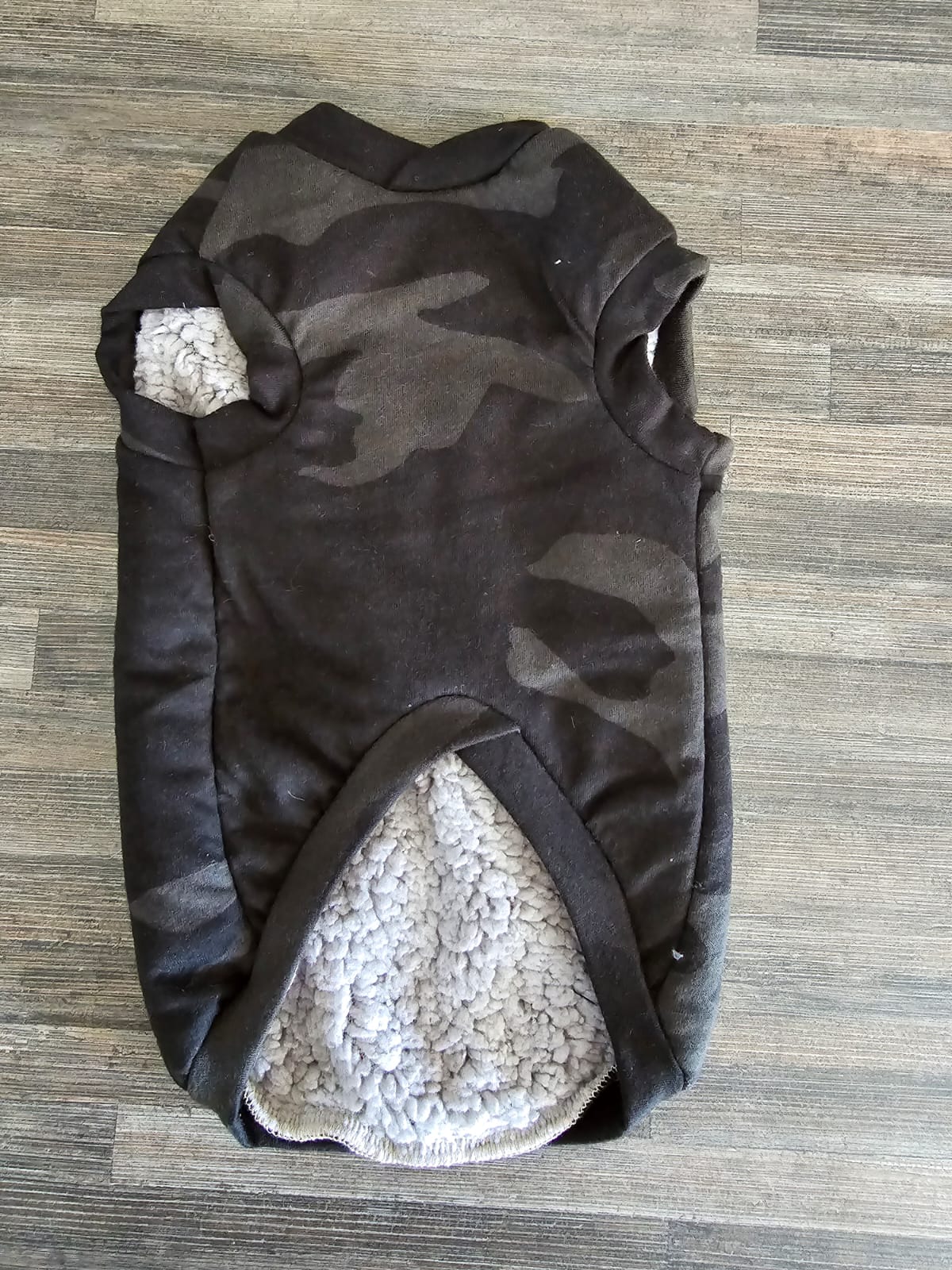 Black Camo With Wool Inner